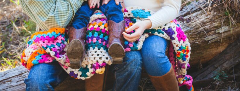 Use the sanity clause to make space for things you love, like this family sitting outside!